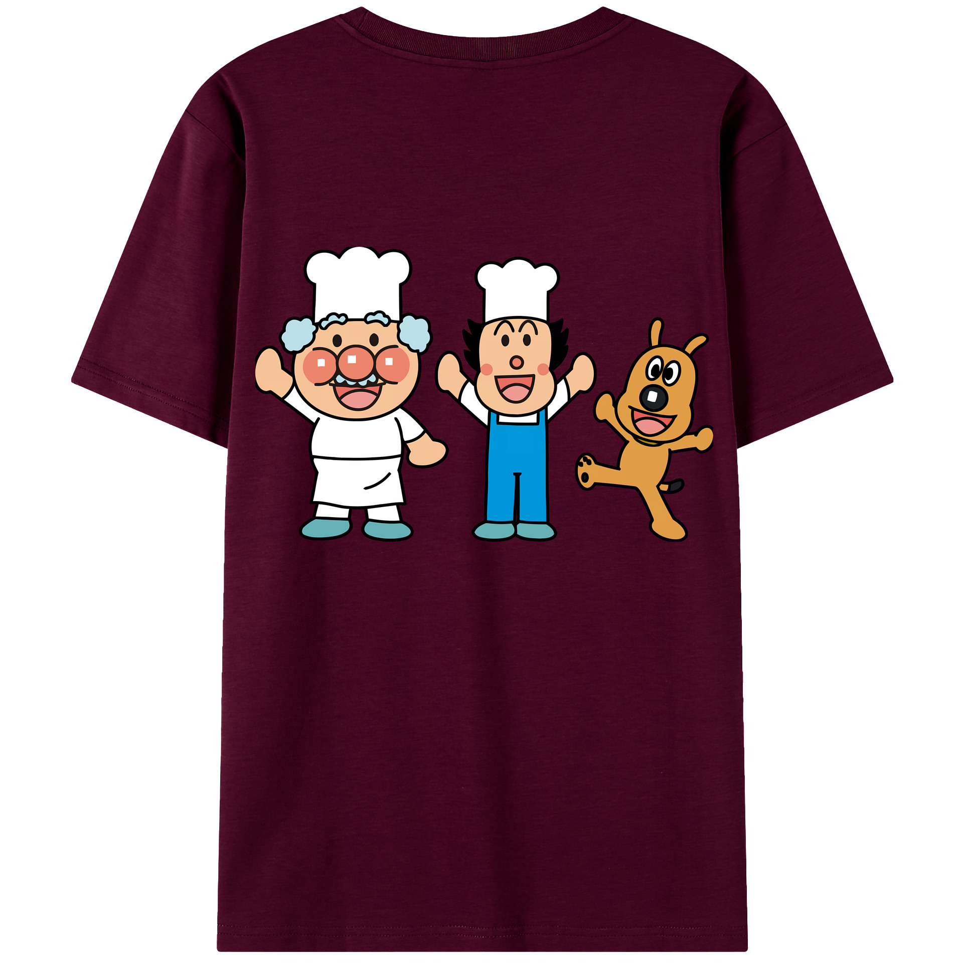 （画像用） アンパンマン Anpanman レディース半袖Tシャツ(バックプリント)
